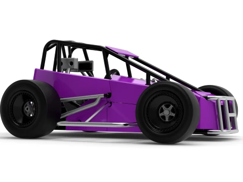 Three Quarter Midget Scale 1 to 25 3D Print Model