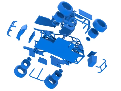 Three Quarter Midget Scale 1 to 25 3D Print Model