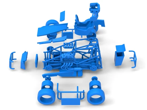 Three Quarter Midget Scale 1 to 25 3D Print Model