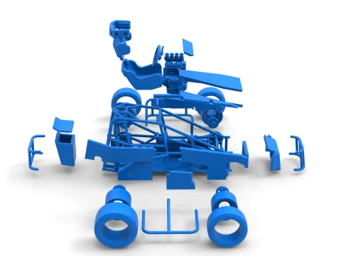 Three Quarter Midget Scale 1 to 25 3D Print Model