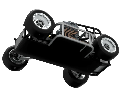 Three Quarter Midget Base Scale 1 to 25 3D Print Model