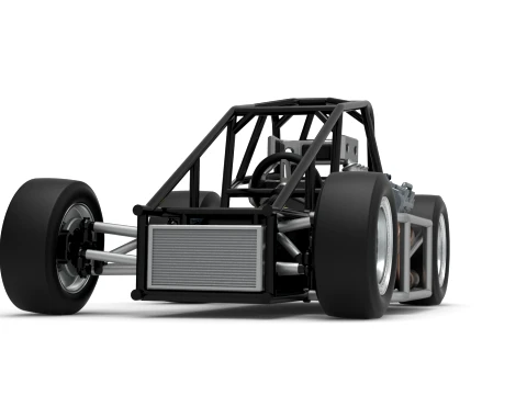 Three Quarter Midget Base Scale 1 to 25 3D Print Model