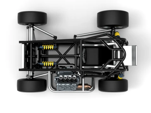 Three Quarter Midget Base Scale 1 to 25 3D Print Model