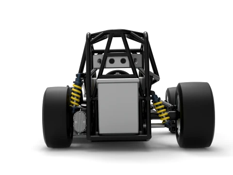 Three Quarter Midget Base Scale 1 to 25 3D Print Model