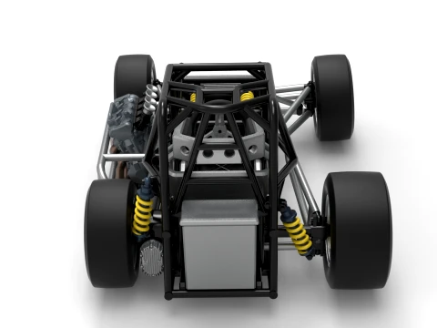 Three Quarter Midget Base Scale 1 to 25 3D Print Model
