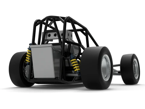 Three Quarter Midget Base Scale 1 to 25 3D Print Model