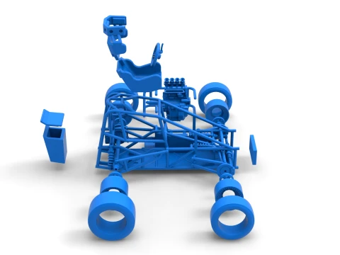 Three Quarter Midget Base Scale 1 to 25 3D Print Model