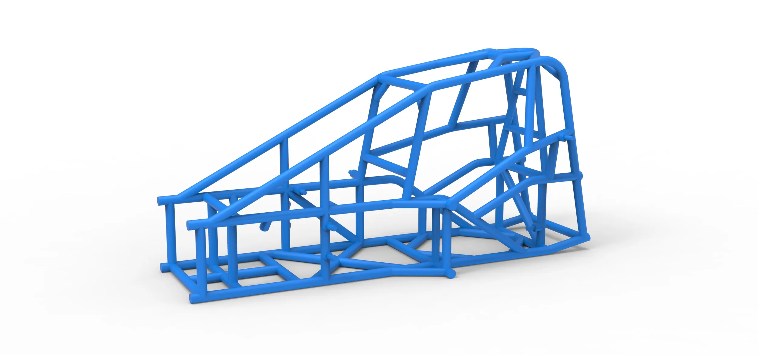Frame of Three Quarter Midget Scale 1 to 25 3D Print Model .c4d .max .obj .3ds .fbx .stl .blend