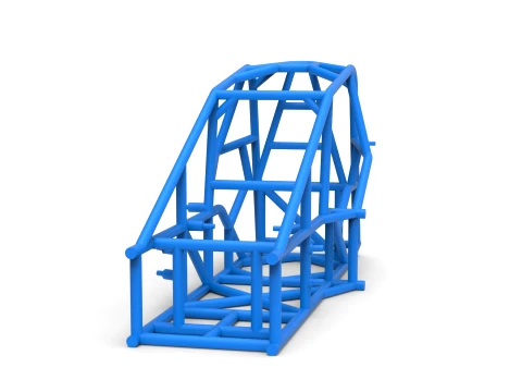 Frame of Three Quarter Midget Scale 1 to 25 3D Print Model