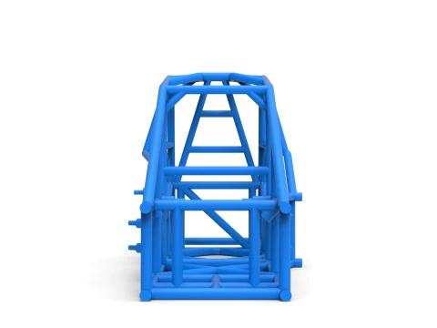Frame of Three Quarter Midget Scale 1 to 25 3D Print Model