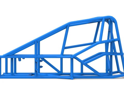 Frame of Three Quarter Midget Scale 1 to 25 3D Print Model