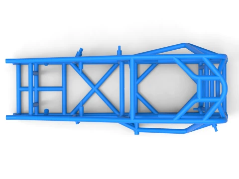 Frame of Three Quarter Midget Scale 1 to 25 3D Print Model