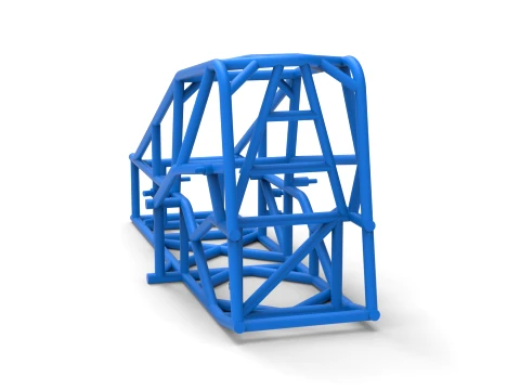 Frame of Three Quarter Midget Scale 1 to 25 3D Print Model