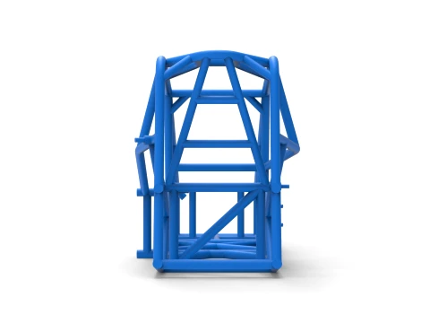 Frame of Three Quarter Midget Scale 1 to 25 3D Print Model