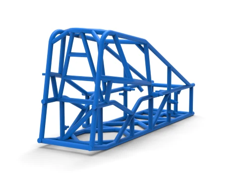 Frame of Three Quarter Midget Scale 1 to 25 3D Print Model