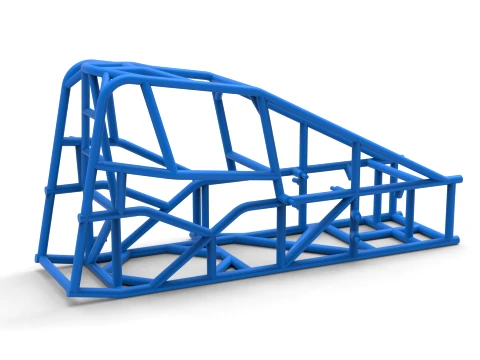 Frame of Three Quarter Midget Scale 1 to 25 3D Print Model
