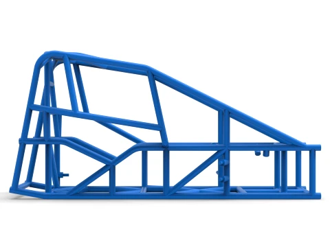 Frame of Three Quarter Midget Scale 1 to 25 3D Print Model