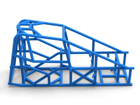Frame of Three Quarter Midget Scale 1 to 25 3D Print Model