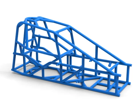 Frame of Three Quarter Midget Scale 1 to 25 3D Print Model