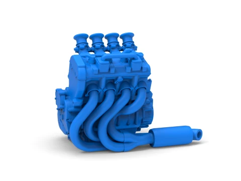 Engine of Three Quarter Midget Scale 1 to 25 3D Print Model