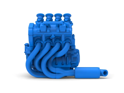 Engine of Three Quarter Midget Scale 1 to 25 3D Print Model