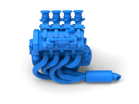 Engine of Three Quarter Midget Scale 1 to 25 3D Print Model