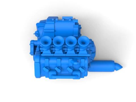Engine of Three Quarter Midget Scale 1 to 25 3D Print Model