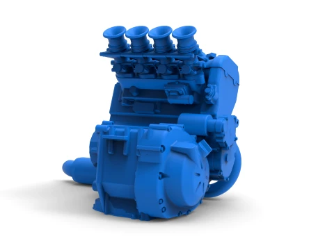 Engine of Three Quarter Midget Scale 1 to 25 3D Print Model