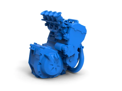 Engine of Three Quarter Midget Scale 1 to 25 3D Print Model