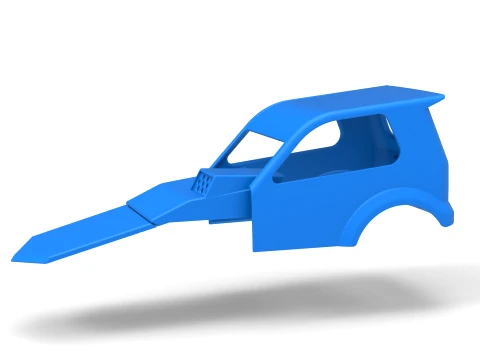 Shell of New Zealand Superstock car Vers&atilde;o 3 Escala 1 a 25 Modelo de Impressão 3D