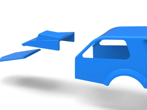 Shell of New Zealand Superstock car Version 3 Scale 1 to 25 3D Print Model