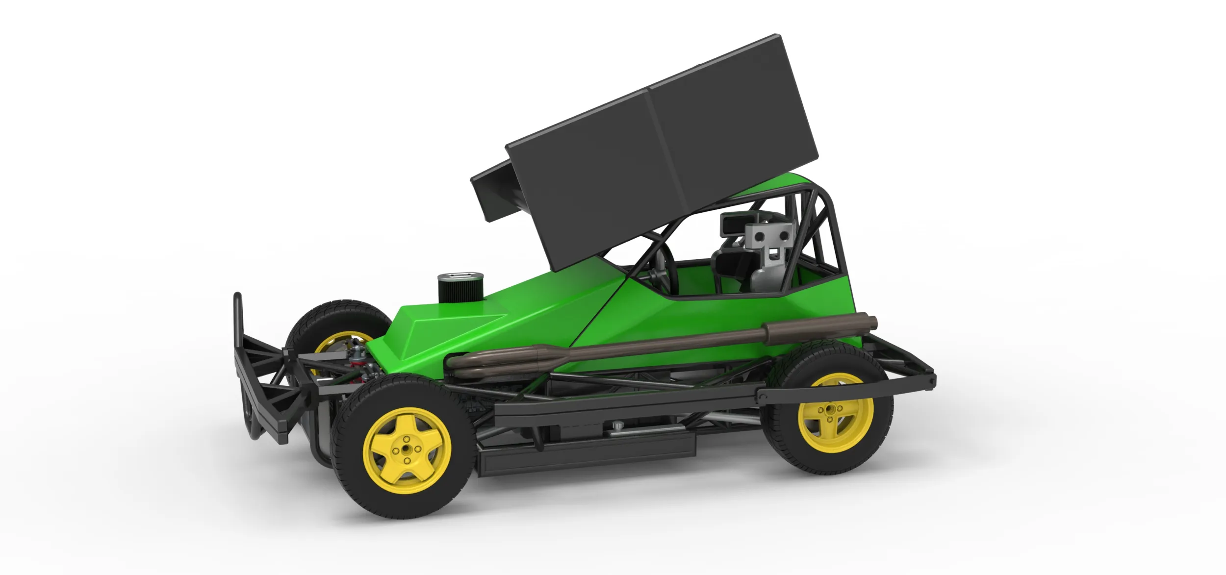 BriSCA Formula 2 Stock Car Scale 1 to 25 3D Print Model .c4d .max .obj .3ds .fbx .stl .blend 