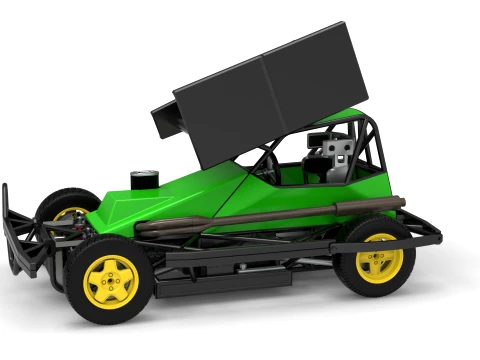 BriSCA Formula 2 Stock Car Scale 1 to 25 3D Print Model