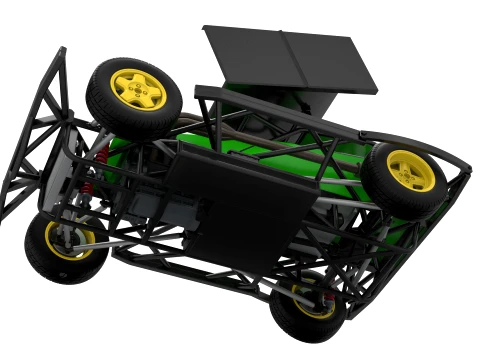 BriSCA Formula 2 Stock Car Scale 1 to 25 3D Print Model