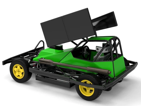 BriSCA Formula 2 Stock Car Scale 1 to 25 3D Print Model