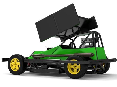BriSCA Formula 2 Stock Car Scale 1 to 25 3D Print Model