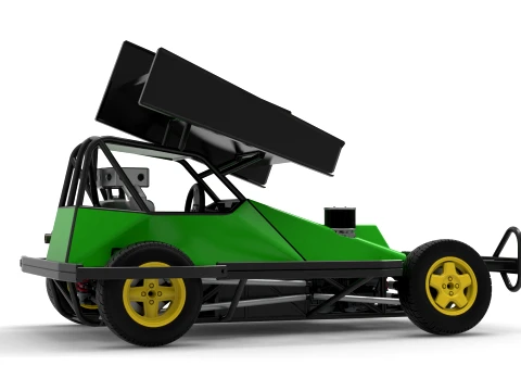 BriSCA Formula 2 Stock Car Scale 1 to 25 3D Print Model
