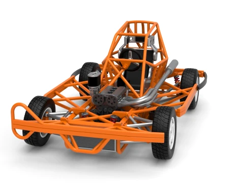 BriSCA Formula 2 Stock Car Base Scale 1 to 25 3D Print Model