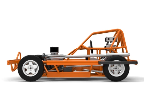 BriSCA Formula 2 Stock Car Base Scale 1 to 25 3D Print Model