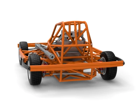 BriSCA Formula 2 Stock Car Base Scale 1 to 25 3D Print Model