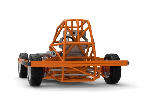 BriSCA Formula 2 Stock Car Base Scale 1 to 25 3D Print Model