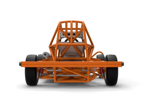 BriSCA Formula 2 Stock Car Base Scale 1 to 25 3D Print Model