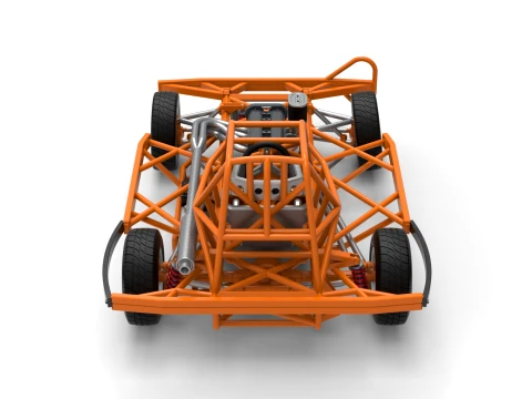 BriSCA Formula 2 Stock Car Base Scale 1 to 25 3D Print Model