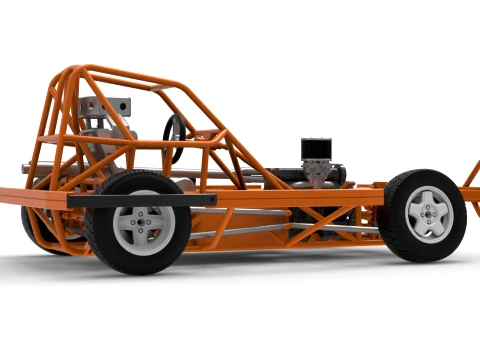 BriSCA Formula 2 Stock Car Base Scale 1 to 25 3D Print Model