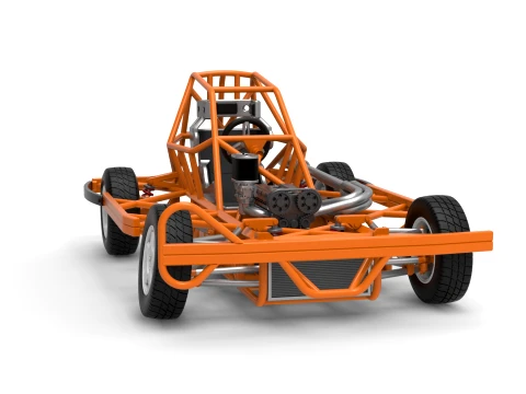 BriSCA Formula 2 Stock Car Base Scale 1 to 25 3D Print Model
