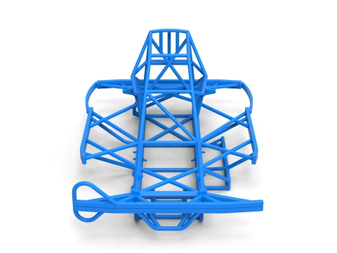 Frame of BriSCA Formula 2 Stock Car Scale 1 to 25 3D Print Model