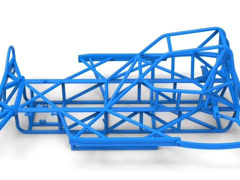 Frame of BriSCA Formula 2 Stock Car Scale 1 to 25 3D Print Model
