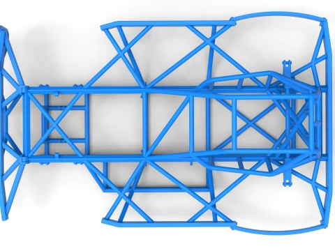 Frame of BriSCA Formula 2 Stock Car Scale 1 to 25 3D Print Model