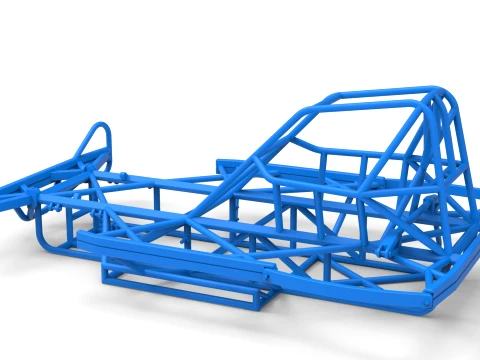 Frame of BriSCA Formula 2 Stock Car Scale 1 to 25 3D Print Model