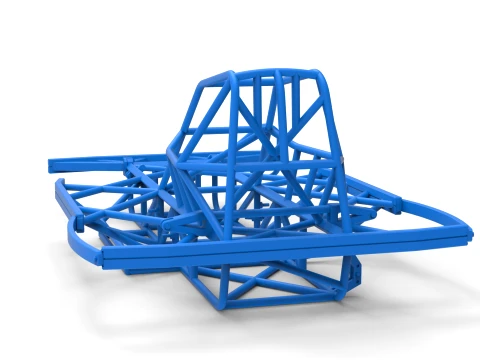 Frame of BriSCA Formula 2 Stock Car Scale 1 to 25 3D Print Model